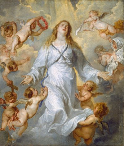 Die Jungfrau als Fürsprecherin von Sir Anthony van Dyck