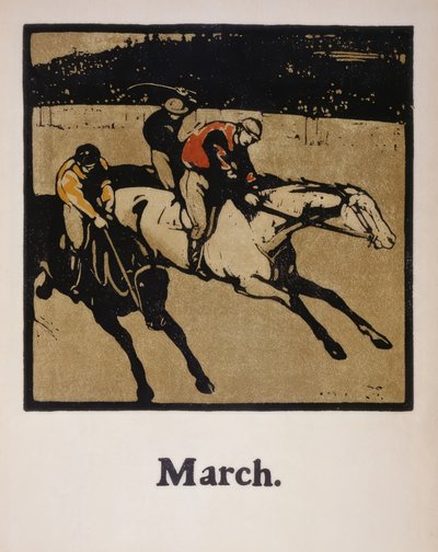 Pferderennen von Sir William Nicholson