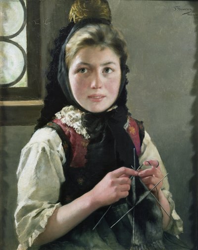 Deutsches Bauernmädchen von Sofie Thomesen Werenskiold