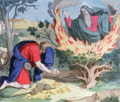 Moses und der brennende Dornbusch von Spanish School