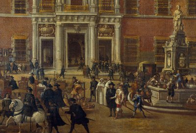 Das alte Gerichtsgebäude in Madrid von Spanish School