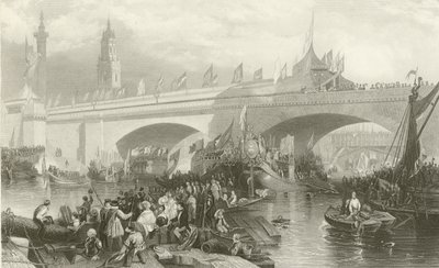 Die Eröffnung der neuen London Bridge von Stanfield