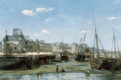 Port à marée basse von Stanislas Lepine