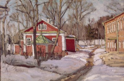 Landgut im Winter, 1904 von Stanislav Julianovic Zukovskij