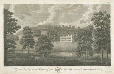 Great Barr Hall: Radierung, undatiert [1762-1802] von Stebbing Shaw