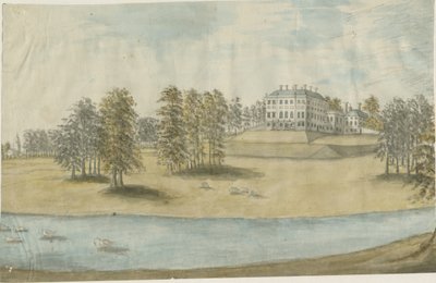 Patshull House: Aquarell, undatiert [1790er] von Stebbing Shaw