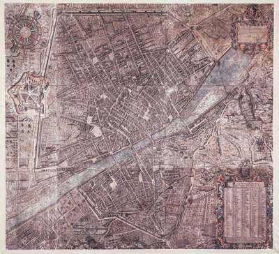 Karte von Florenz von Stefano Buonsignori