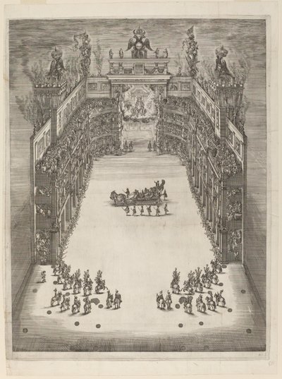 Luftaufnahme des Theaters, 1652 von Stefano della Bella