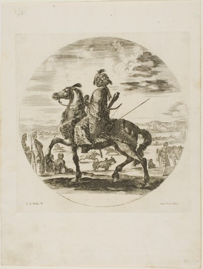 Schwarzer Reiter von Stefano della Bella