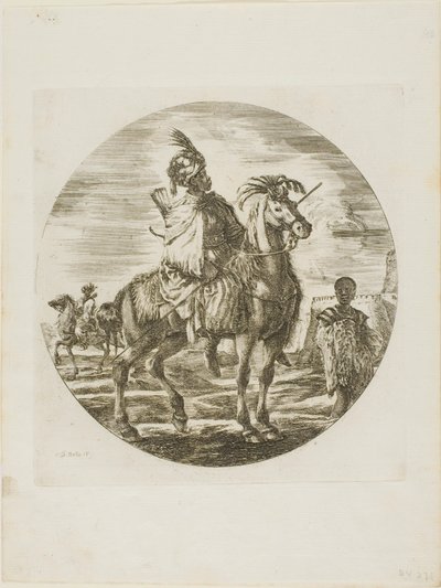 Schwarzer Reiter von Stefano della Bella