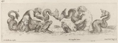 Delfine und Tritonen von Stefano della Bella