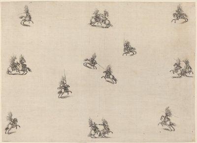 Kämpfende Kavaliere, 1652 von Stefano della Bella