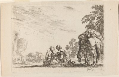 Zigeuner bei der Rast von Stefano della Bella