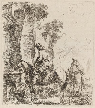 Landschaft mit Reitern, 1646 von Stefano della Bella