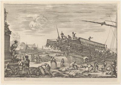 Ein Schiff beladen von Stefano della Bella