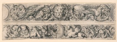 Ornamente von Friesen und Laubwerk von Stefano della Bella