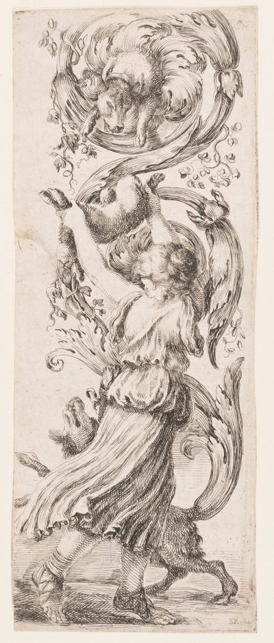 Ornamenti o Grottesche (Groteskes Ornament) von Stefano della Bella