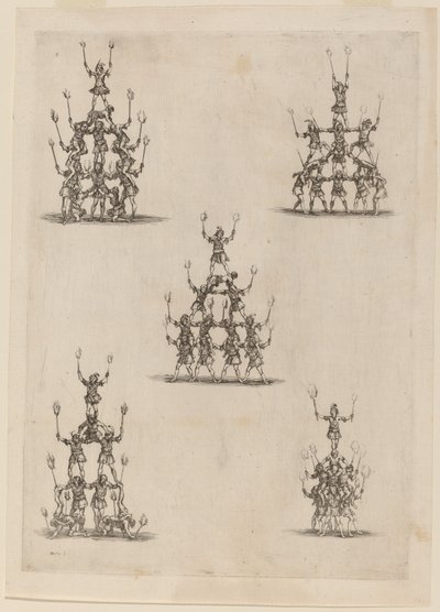 Pyramiden der Jongleure von Stefano della Bella