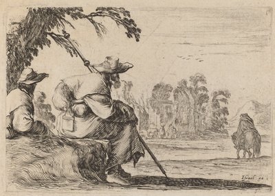 Sitzende Pilger von Stefano della Bella