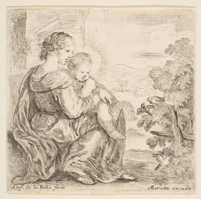 Jungfrau und Christuskind, 1641 von Stefano della Bella