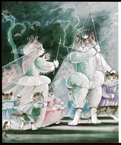 Illustration aus Shakespeare Cats von Susan Herbert