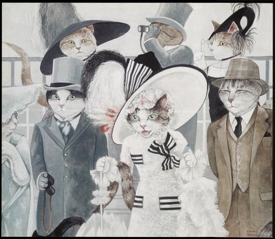 Illustration aus dem Film Cats von Susan Herbert