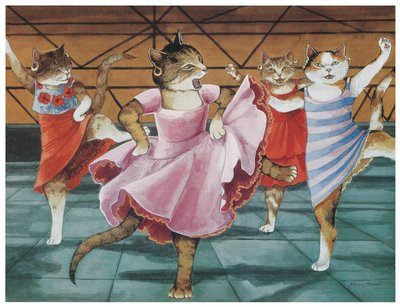 Illustration aus dem Film Cats von Susan Herbert