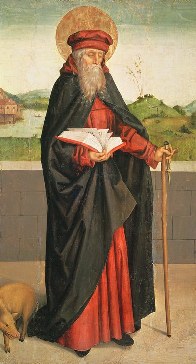 St. Antonius der Einsiedler, 1493 von Swiss School