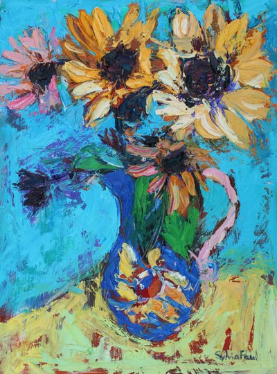 Kleine Sonnenblumen von Sylvia Paul