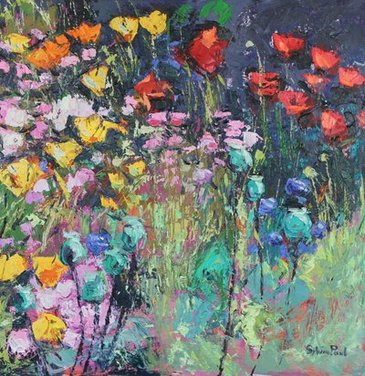 Sommerwiesenblumen, 2017 von Sylvia Paul