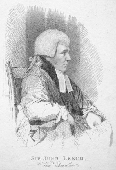 Sir John Leech, Vizekanzler, ca. 1820 von T. Wright