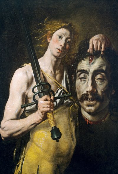 David mit dem Kopf von Goliath von Tanzio da Varallo