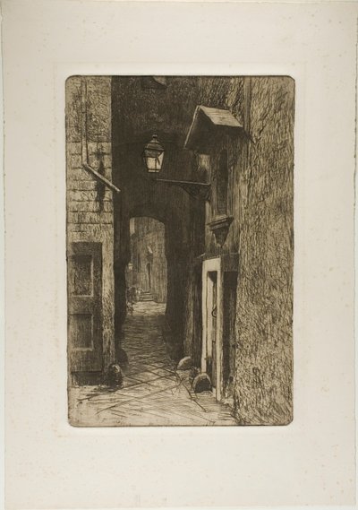 Via dei Cavalieri von Telemaco Signorini