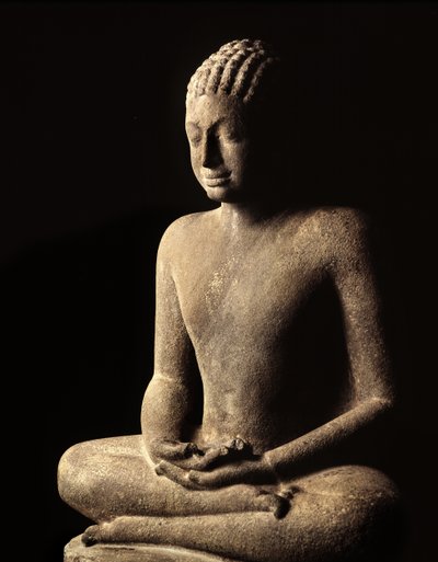 Meditierender Buddha, Davaravati-Periode von Thai School