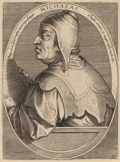 Michaeas von Theodor Galle after Jan van der Straet