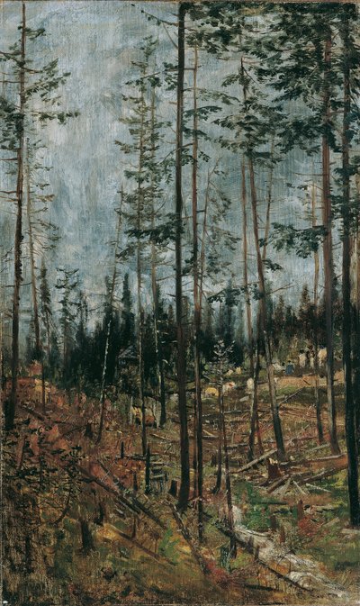 Waldschlag bei Gödöllö von Theodor von Hormann