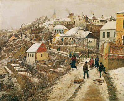 Znaim im Schnee II von Theodor von Hormann