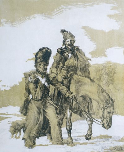 Rückzug aus Moskau von Theodore (after) Gericault