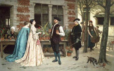 Die Blumenverkäuferin von Theodore Ceriez