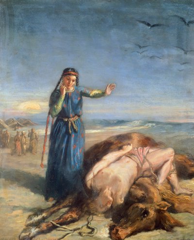 Kosakenmädchen findet den Körper von Mazepa von Théodore Chassériau