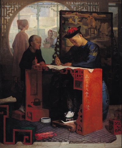 Der junge chinesische Schreiber von Theodore Delamarre