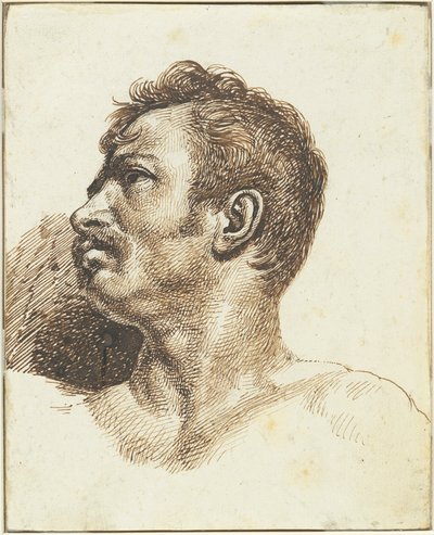 Kopf eines Mannes (recto) von Theodore Gericault