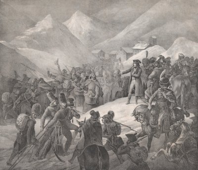 Durchgang durch den Mont Saint-Bernard, 1822 von Theodore Gericault