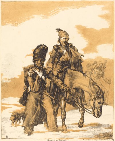 Rückzug aus Russland von Theodore Gericault