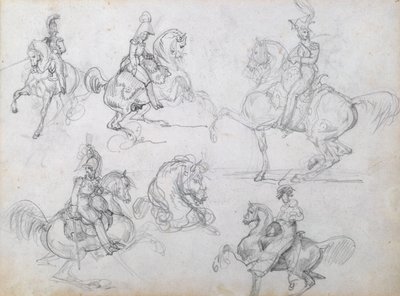 Reiter auf tänzelnden Pferden von Theodore Gericault