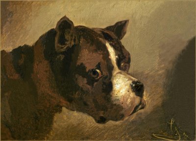 Bulldoggenkopf von Theodore Gericault