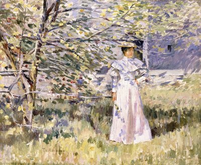 Ein Garten in der Normandie, Oktober von Theodore Robinson