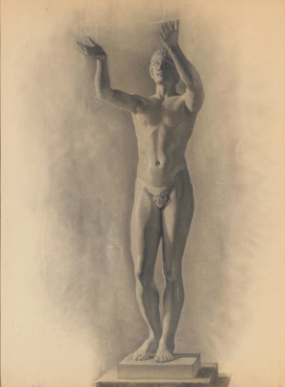 Studie der männlichen Figur, 1875 von Theodore Robinson