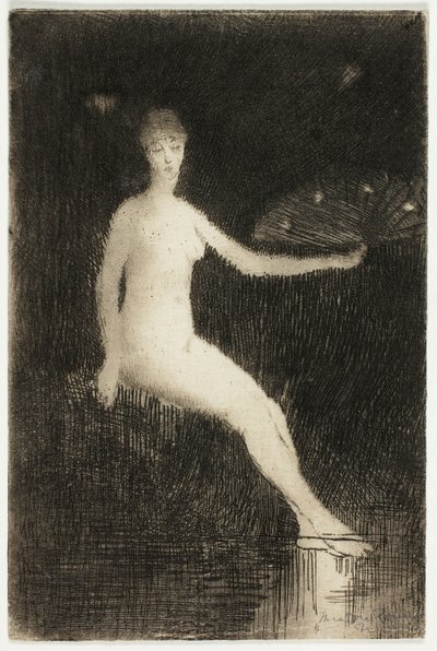 Sommer (Schwarz-Weiß-Version) von Theodore Roussel
