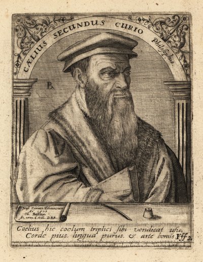 Celio Secondo Curione, italienischer Humanist von Theodore de Bry